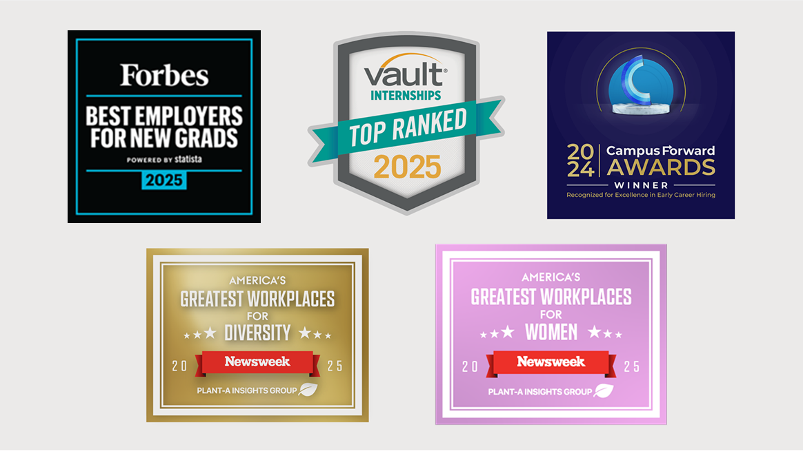Awards logos.
