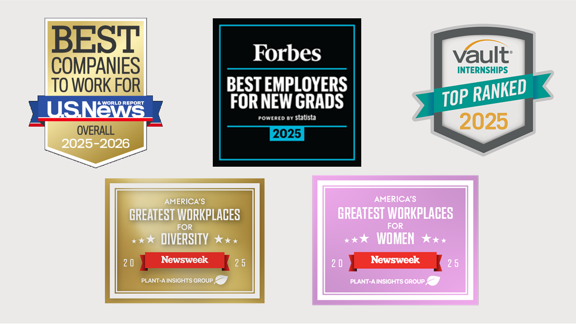 Awards logos.