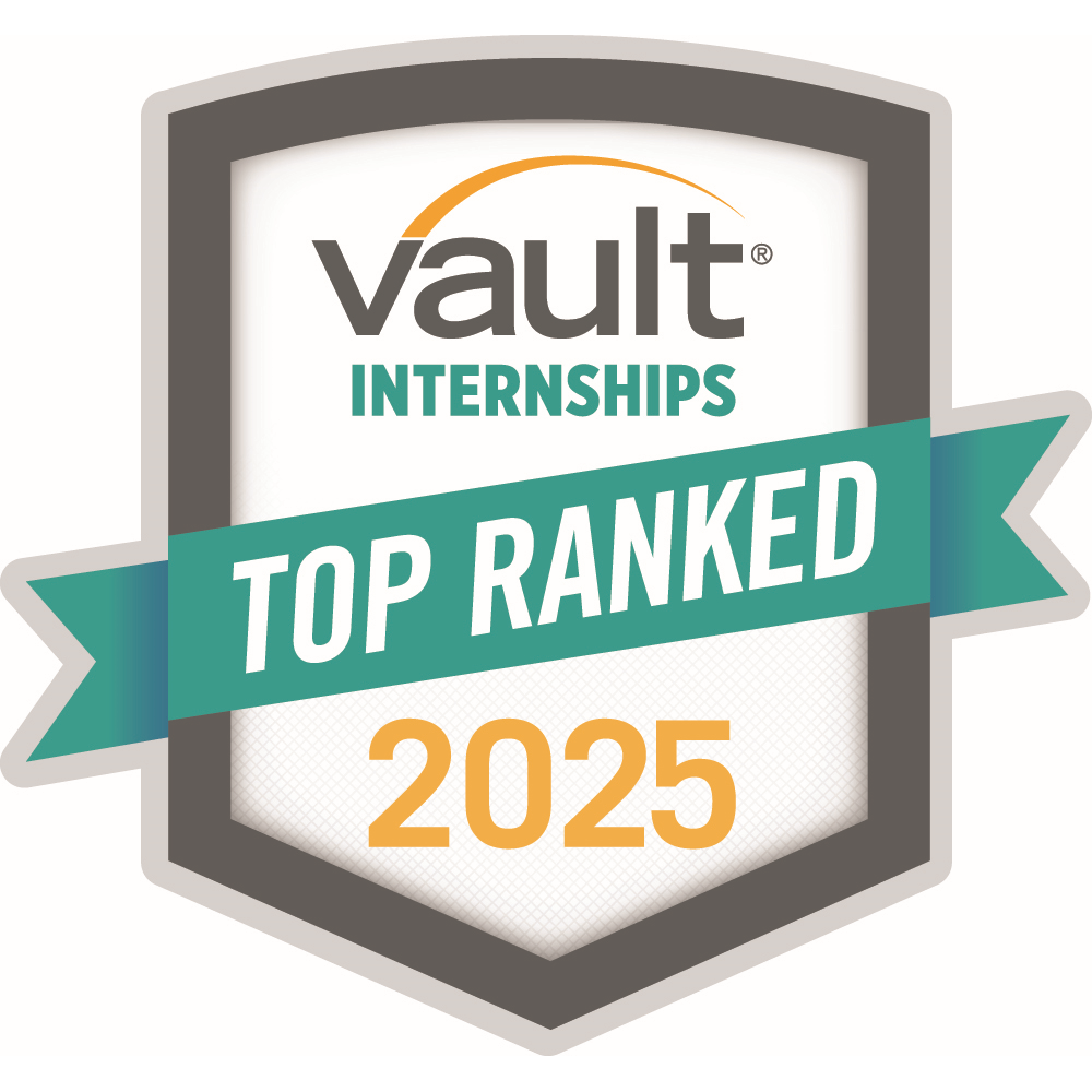 Vault top internship award logo
