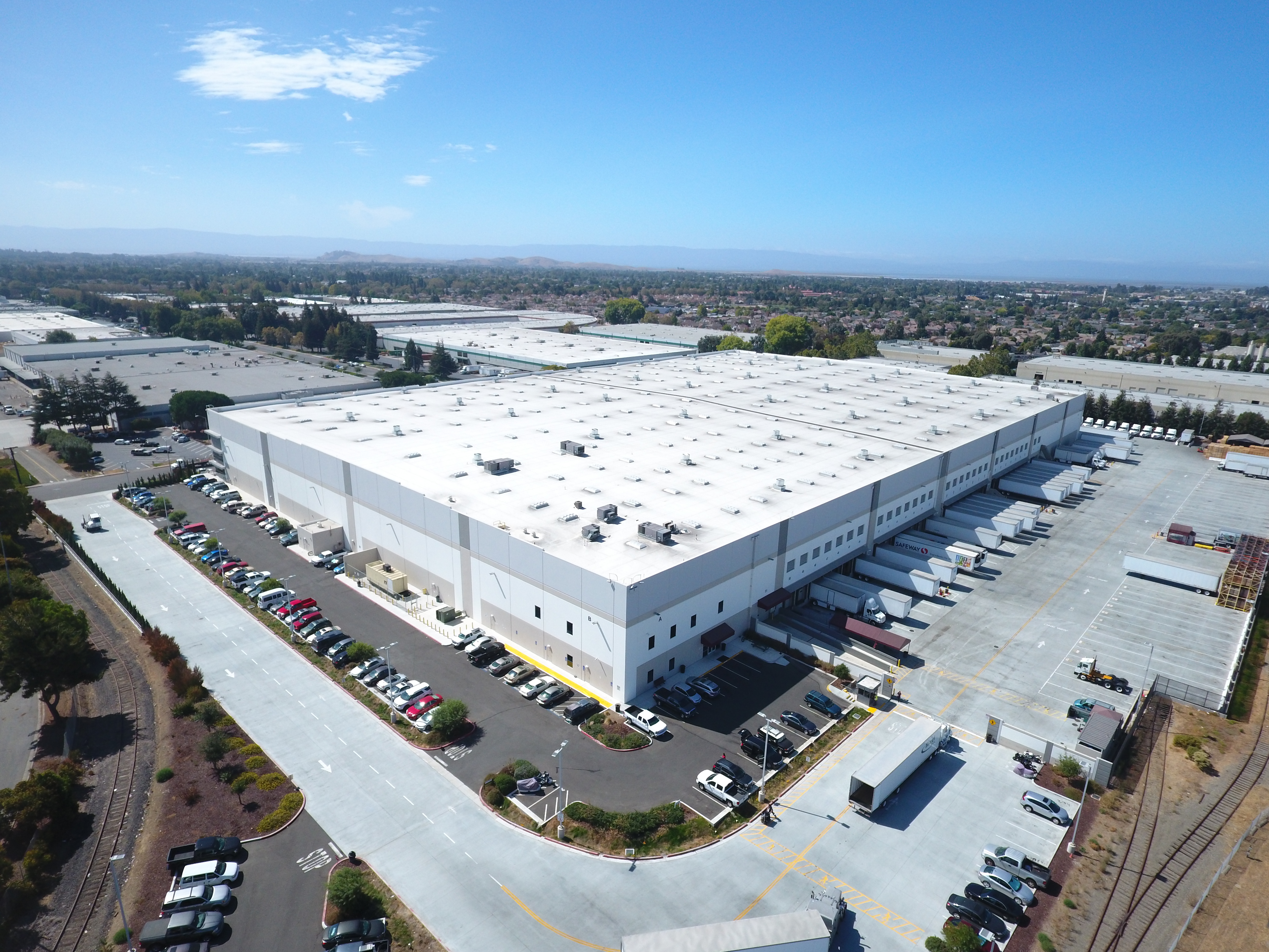 Overhead shot of a Southern Glazer's warehouse